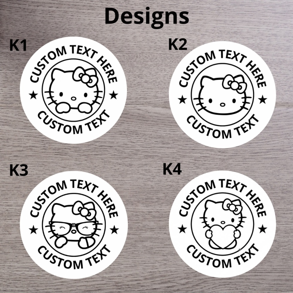 Custom Hello Kitty Sanrio Round Stickers - Picture 11 of 13